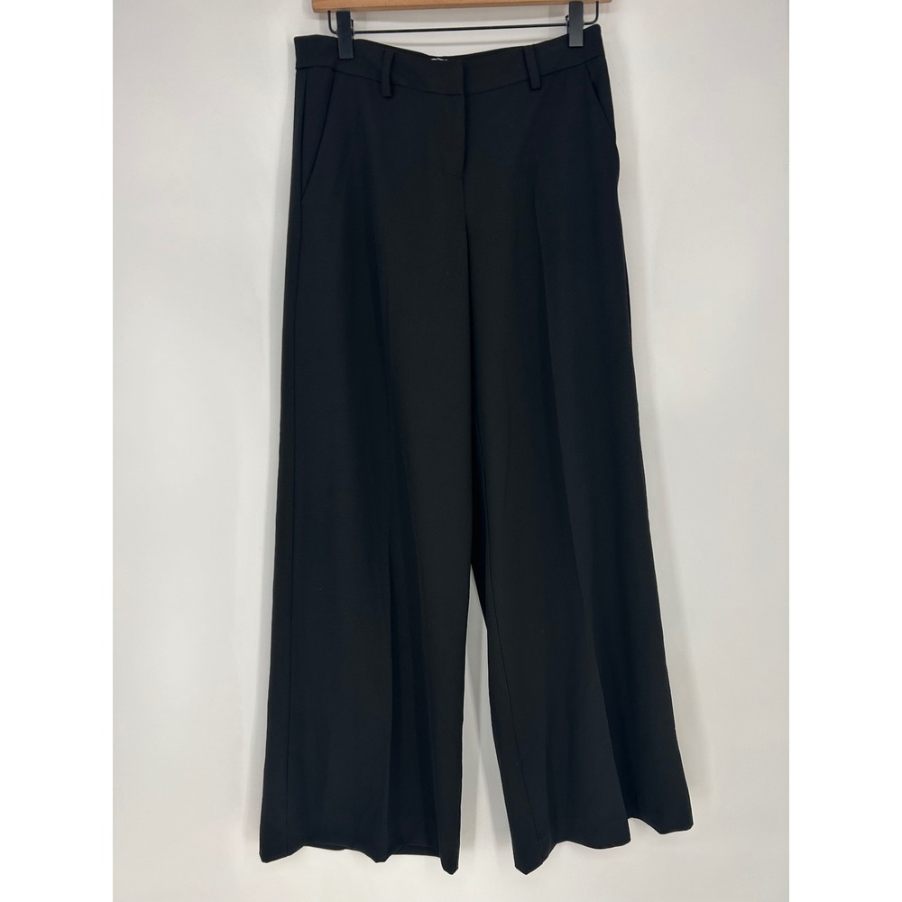 "NWT" New York & Company Women's Black Wide Leg Trouser Dress Pants- Size 2